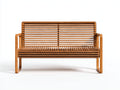 Banc de jardin - Bois - 135x57x88 cm - Miel - Moderne