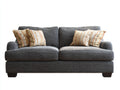 Canapé 2 places-tissu-172x95x83 cm-gris-design moderne