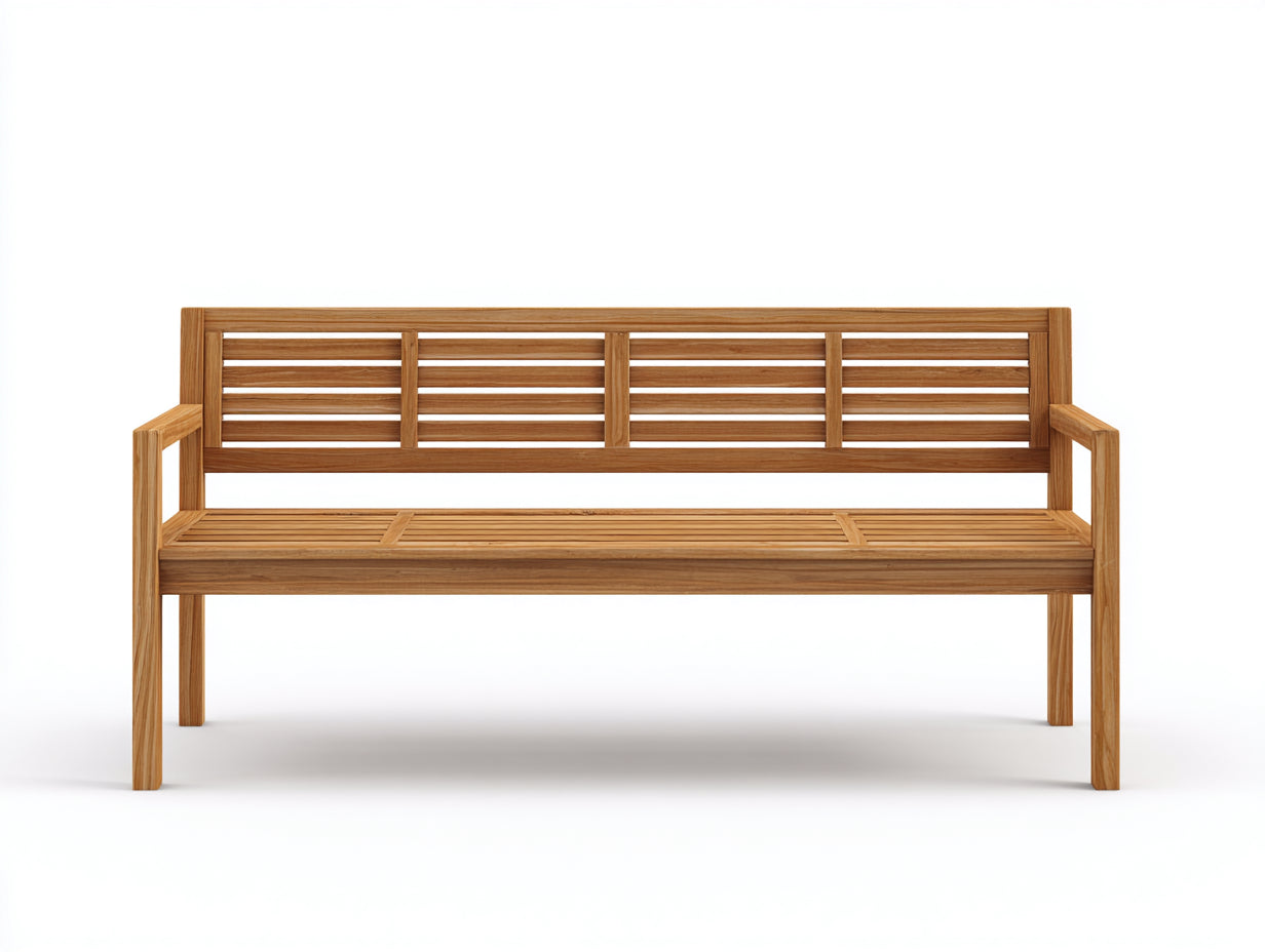Banc de jardin - Bois - 165x57x86 cm - Miel - Moderne