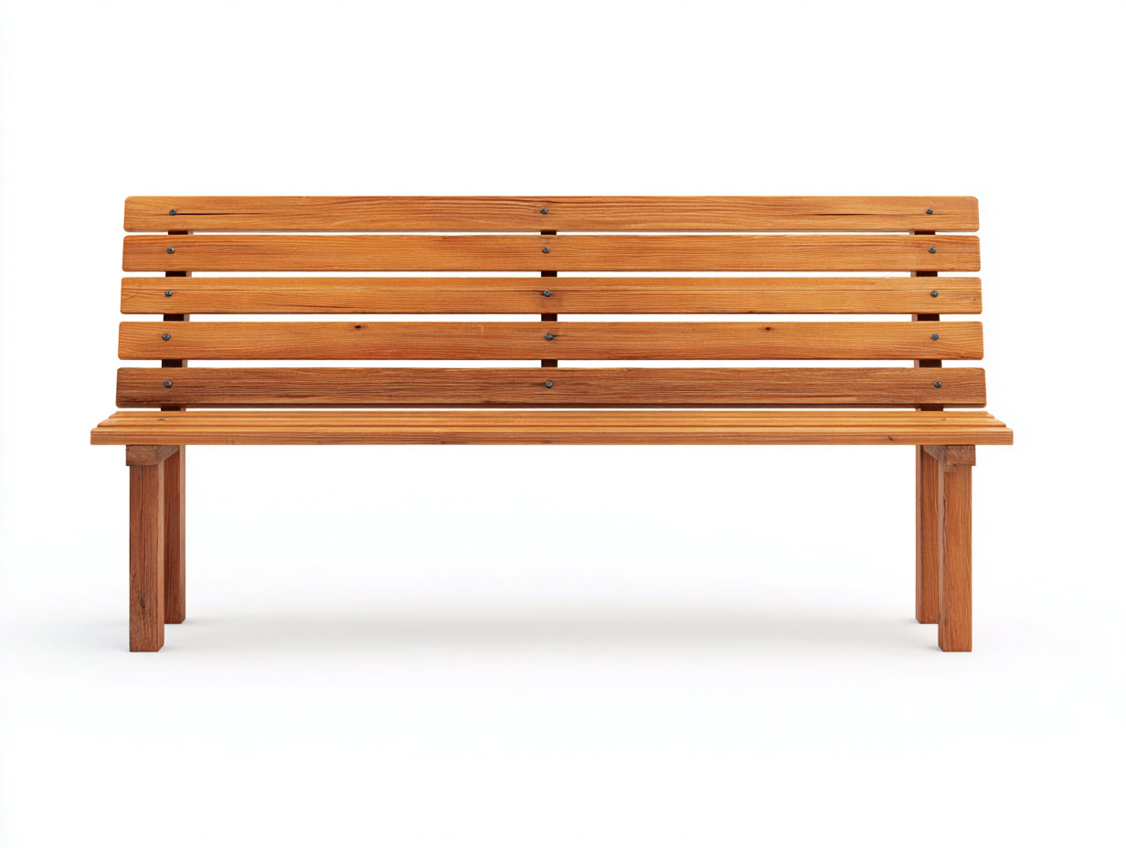 Banc de jardin - Bois - 160x54x82 cm - Miel - Moderne