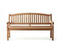 Banc de jardin - Bois - 155x59x92 cm - Brun clair - Classique