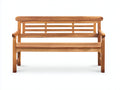 Banc de jardin - Bois - 145x56x84 cm - Miel - Classique