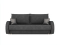 Canapé 2 places-tissu-186x96x86 cm-gris-design moderne