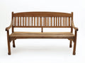 Banc de jardin - Bois - 160x58x92 cm - Brun vieilli - Classique
