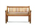 Banc de jardin - Bois - 125x55x86 cm - Brun doré - Rustique